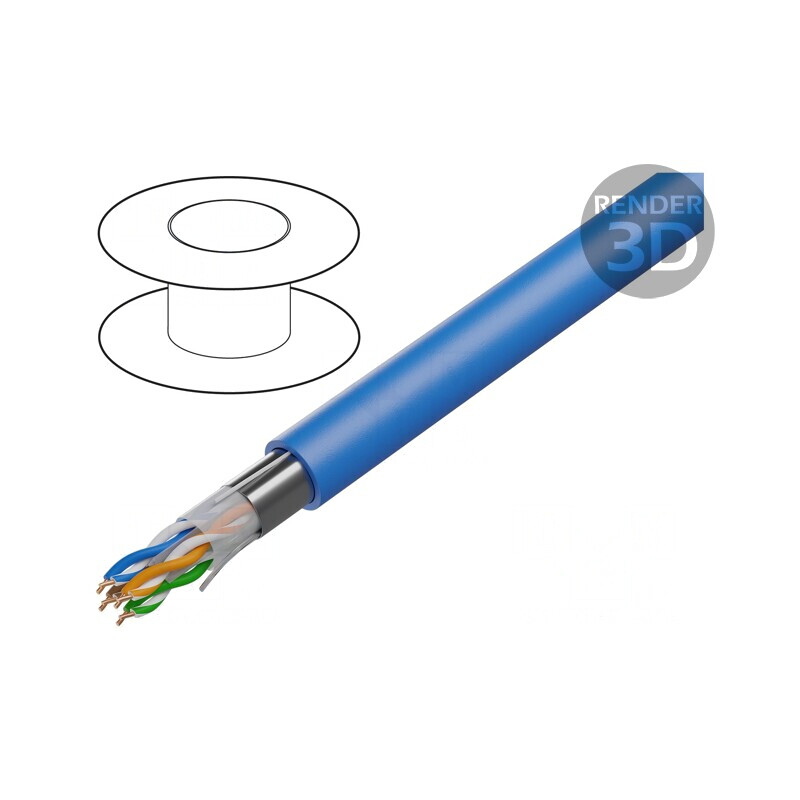 Cablu U/UTP Cat6a Cu LSZH Albastru 305m | Electronic-mag.ro | Componente Electronice Cablu U/UTP Cat6a Cu LSZH Albastru 305m | Electronic-mag.ro | Componente Electronice