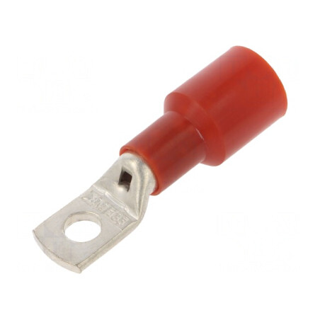 Vârf Inelar Tubular M8 Crimpat Roșu 35mm2 | Electronic-mag.ro | Componente Electronice