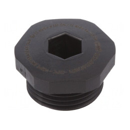 Capac de protecție negru IP68 M20 1,5 poliamidă | Electronic-mag.ro | Componente Electronice