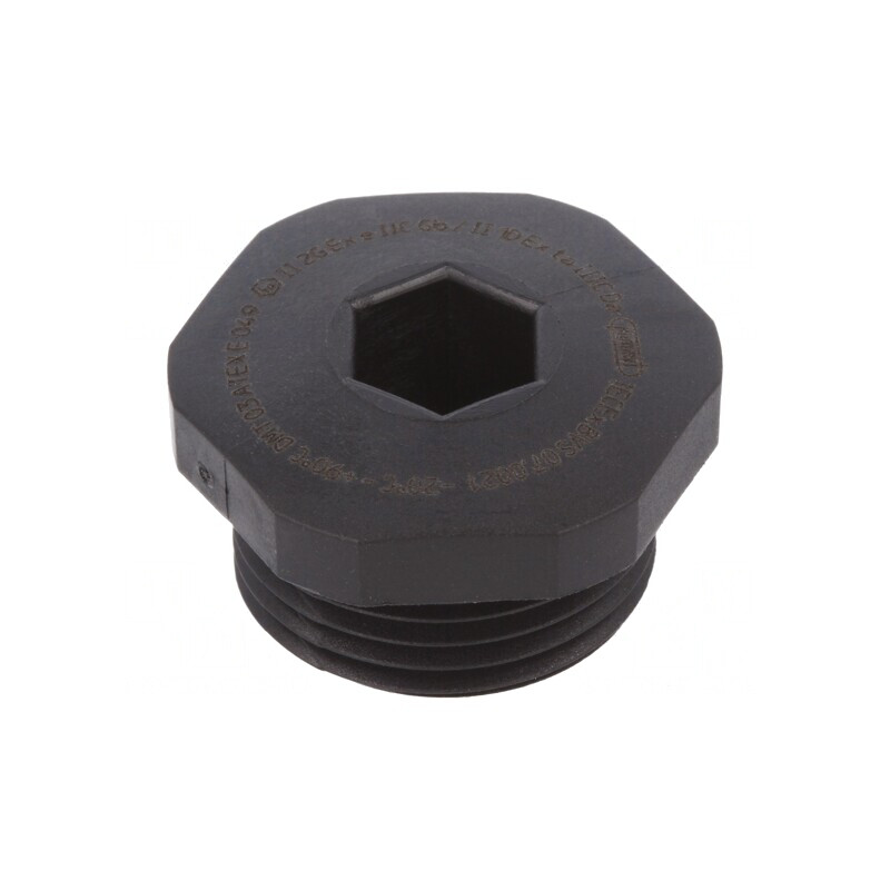 Capac de protecție negru IP68 M20 1,5 poliamidă | Electronic-mag.ro | Componente Electronice