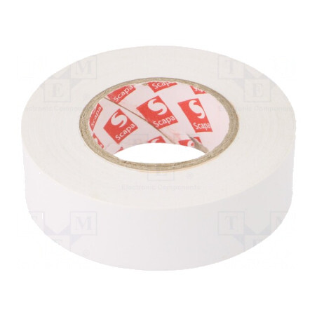 Bandă Electroizolantă Albă 19mm x 20m | Electronic-mag.ro | Componente Electronice