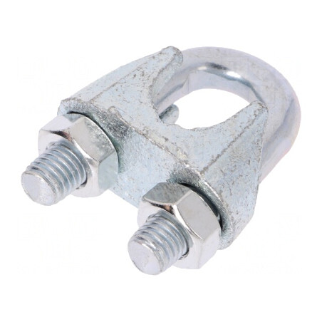 Bridă de Prindere Cablu Oțel 20mm | Electronic-mag.ro | Componente Electronice