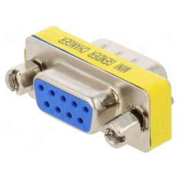 Adaptor D-Sub 9 pin Tată-Mamă | Electronic-mag.ro | Componente Electronice