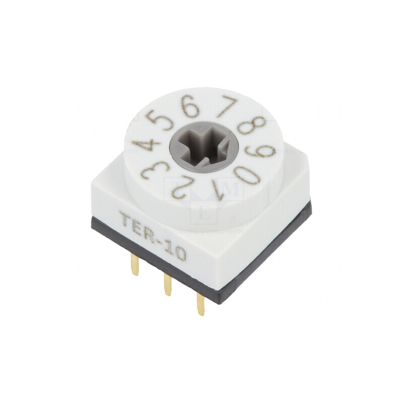 Întrerupător Codificare DEC/BCD 10 Poz THT 80mΩ | Electronic-mag.ro | Componente Electronice