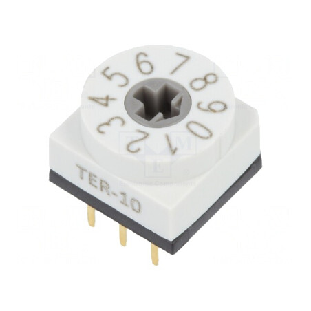 Întrerupător Codificare DEC/BCD 10 Poz THT 80mΩ | Electronic-mag.ro | Componente Electronice