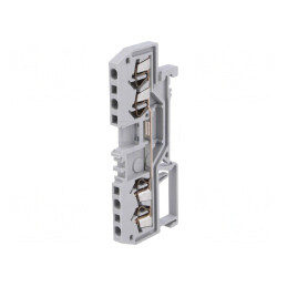 Conector de Îmbinare Șine 1,5mm² 4 Borne Gri TS35 800V | Electronic-mag.ro | Componente Electronice