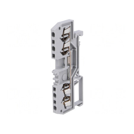 Conector de Îmbinare Șine 1,5mm² 4 Borne Gri TS35 800V | Electronic-mag.ro | Componente Electronice