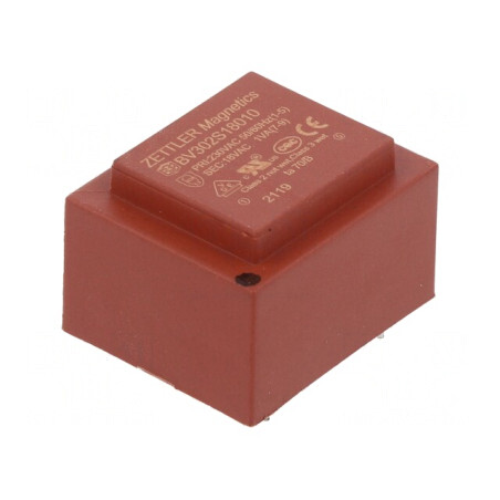 Transformator Încapsulat 1VA 230V 18V 55mA PCB | Electronic-mag.ro | Componente Electronice