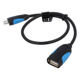 Cablu OTG USB 2.0 A la Micro B Nichelat | Electronic-mag.ro | Componente Electronice