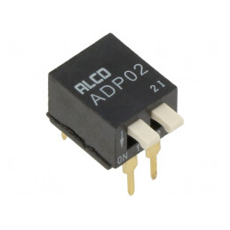 DIP Switch ON-OFF 2-Position 0.1A 24V THT | Electronic-mag.ro | Componente Electronice