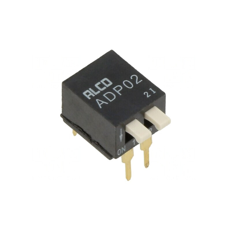 DIP Switch ON-OFF 2-Position 0.1A 24V THT | Electronic-mag.ro | Componente Electronice