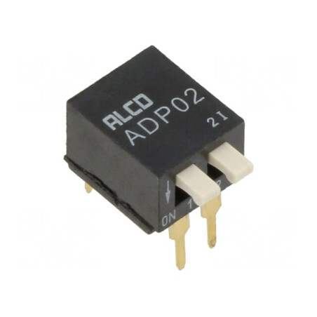 DIP Switch ON-OFF 2-Position 0.1A 24V THT | Electronic-mag.ro | Componente Electronice