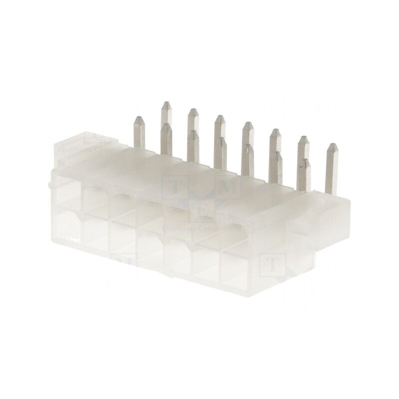 Soclu cablu-placă Mini-Fit Jr 4,2mm 14 PIN THT 9A | Electronic-mag.ro | Componente Electronice