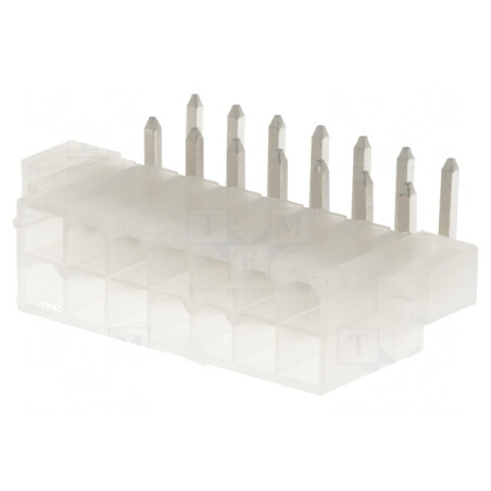 Soclu cablu-placă Mini-Fit Jr 4,2mm 14 PIN THT 9A | Electronic-mag.ro | Componente Electronice