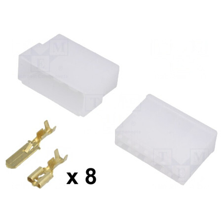 Terminal Plat Izolat Crimpat pe Cablu 2,5mm2 | Electronic-mag.ro | Componente Electronice