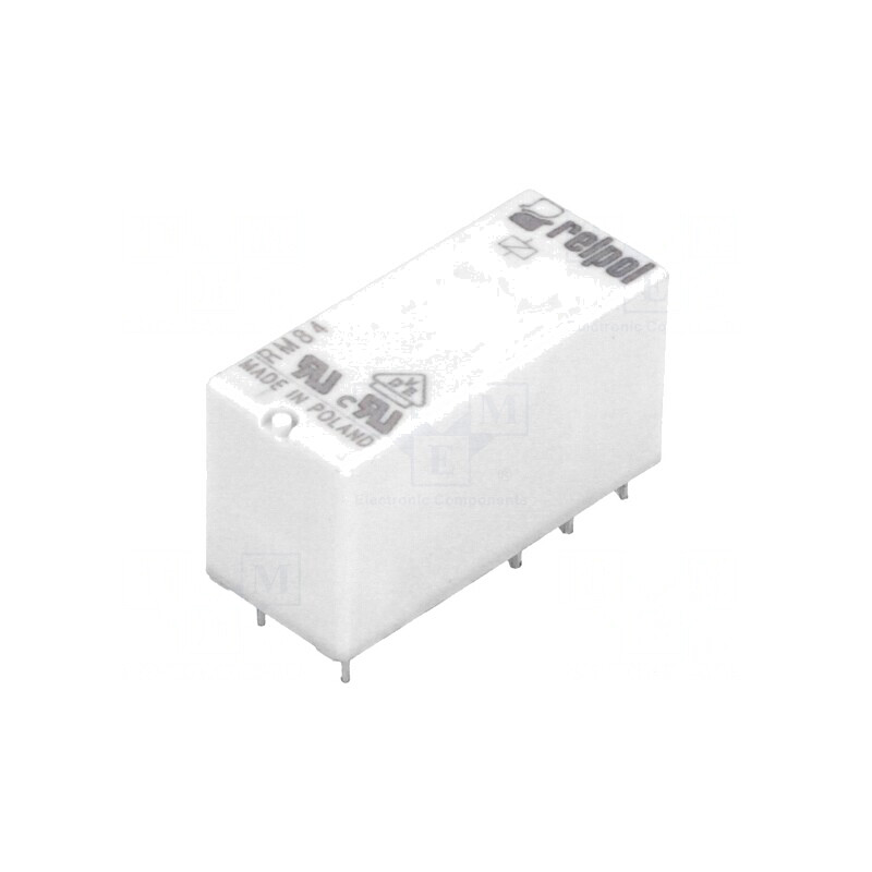 Releu Electromagnetic DPDT 24VDC 8A PCB | Electronic-mag.ro | Componente Electronice