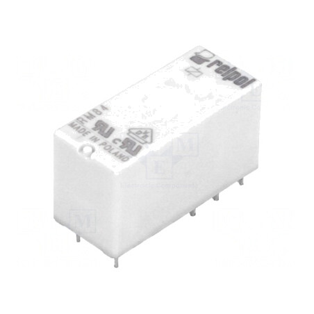 Releu Electromagnetic DPDT 24VDC 8A PCB | Electronic-mag.ro | Componente Electronice