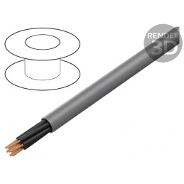 Cablu electric neecranat 4x1mm2 gri 300V/500V | Electronic-mag.ro | Componente Electronice