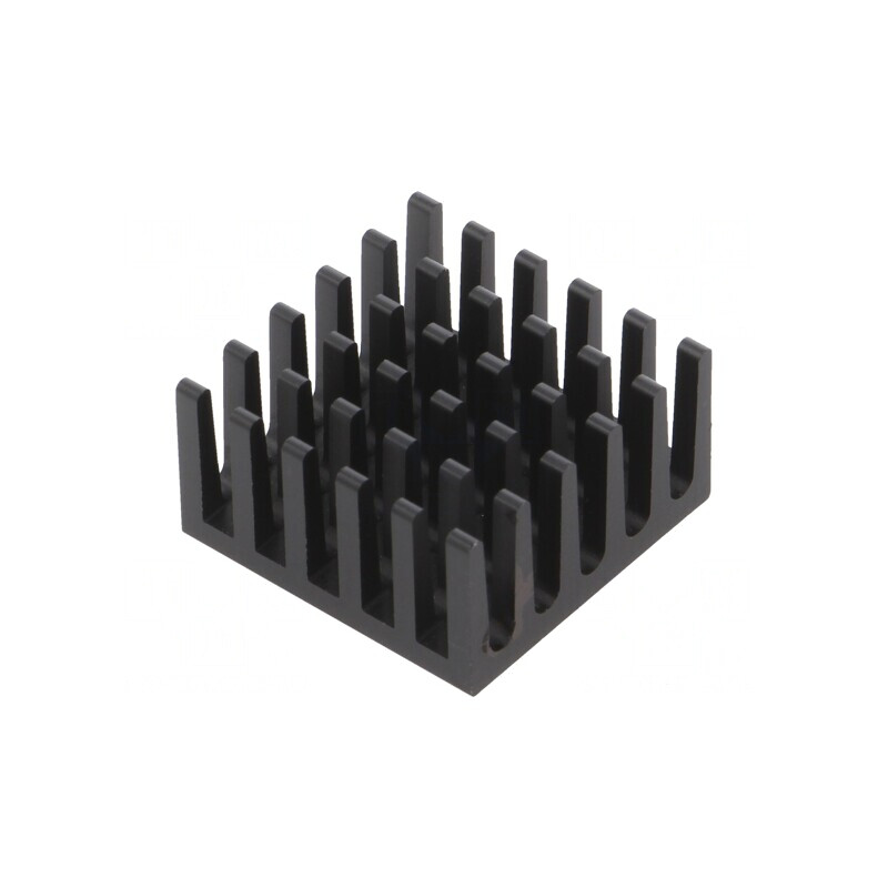 Radiator cu aripioare BGA negru 21x21mm | Electronic-mag.ro | Componente Electronice