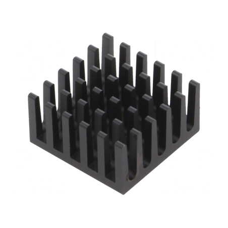 Radiator cu aripioare BGA negru 21x21mm | Electronic-mag.ro | Componente Electronice