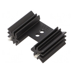 Radiator Extrudat Negru TO220 25.4x12.7x34.9mm | Electronic-mag.ro | Componente Electronice