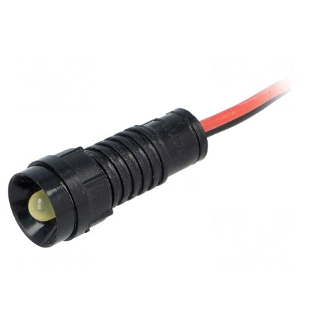 Lampă de control LED galbenă 220VDC Ø11mm IP40 | Electronic-mag.ro | Componente Electronice