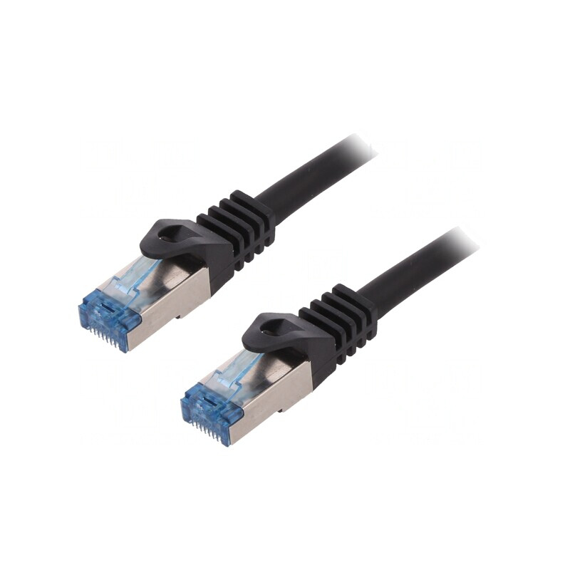 Patch cord negru S/FTP Cat6a 250mm | Electronic-mag.ro | Componente Electronice Patch cord negru S/FTP Cat6a 250mm | Electronic-mag.ro | Componente Electronice