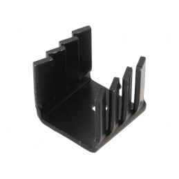 Radiator Negru TO220 19x22x19.2mm 21K/W | Electronic-mag.ro | Componente Electronice