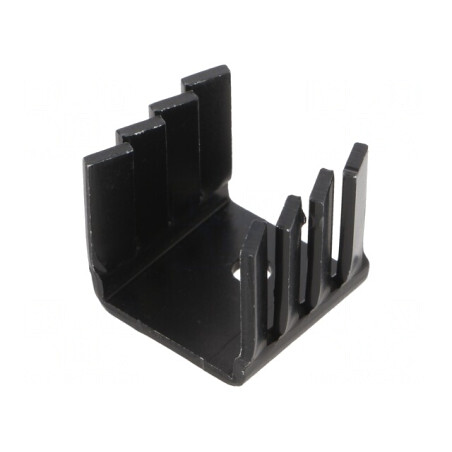 Radiator Negru TO220 19x22x19.2mm 21K/W | Electronic-mag.ro | Componente Electronice