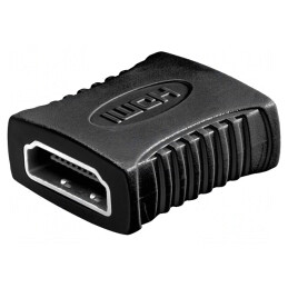 Adaptor HDMI Negru Soclu-Dublu | Electronic-mag.ro | Componente Electronice