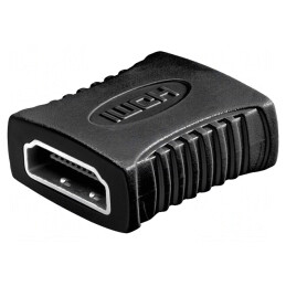 Adaptor HDMI Negru Soclu-Dublu