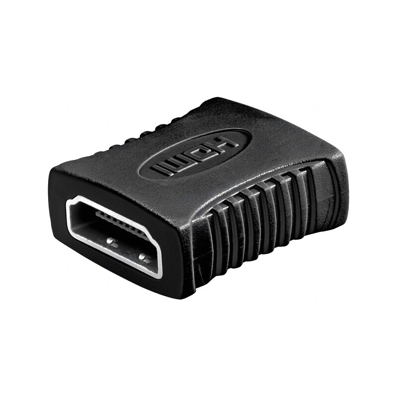 Adaptor HDMI Negru Soclu-Dublu | Electronic-mag.ro | Componente Electronice