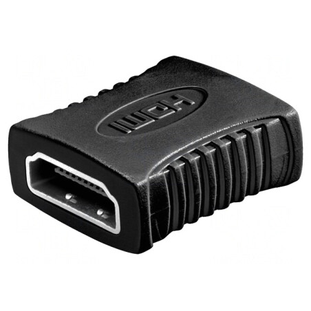 Adaptor HDMI Negru Soclu-Dublu | Electronic-mag.ro | Componente Electronice