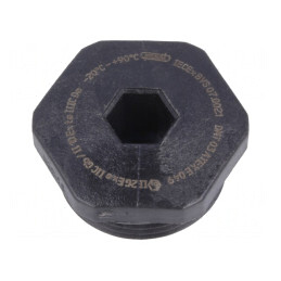Capac de protecție PG11 IP68 poliamidă neagră | Electronic-mag.ro | Componente Electronice