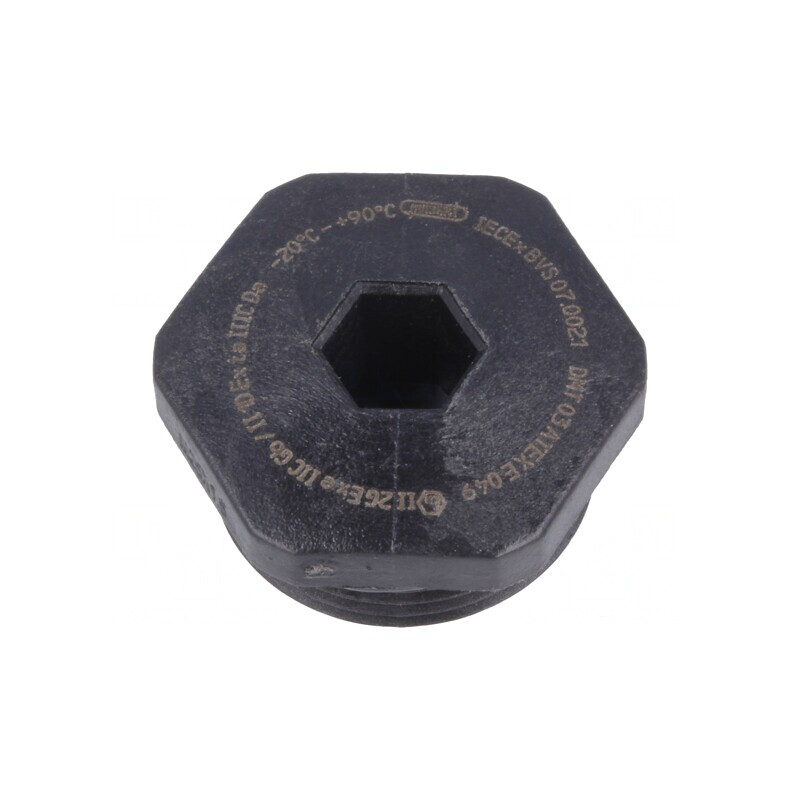 Capac de protecție PG11 IP68 poliamidă neagră | Electronic-mag.ro | Componente Electronice