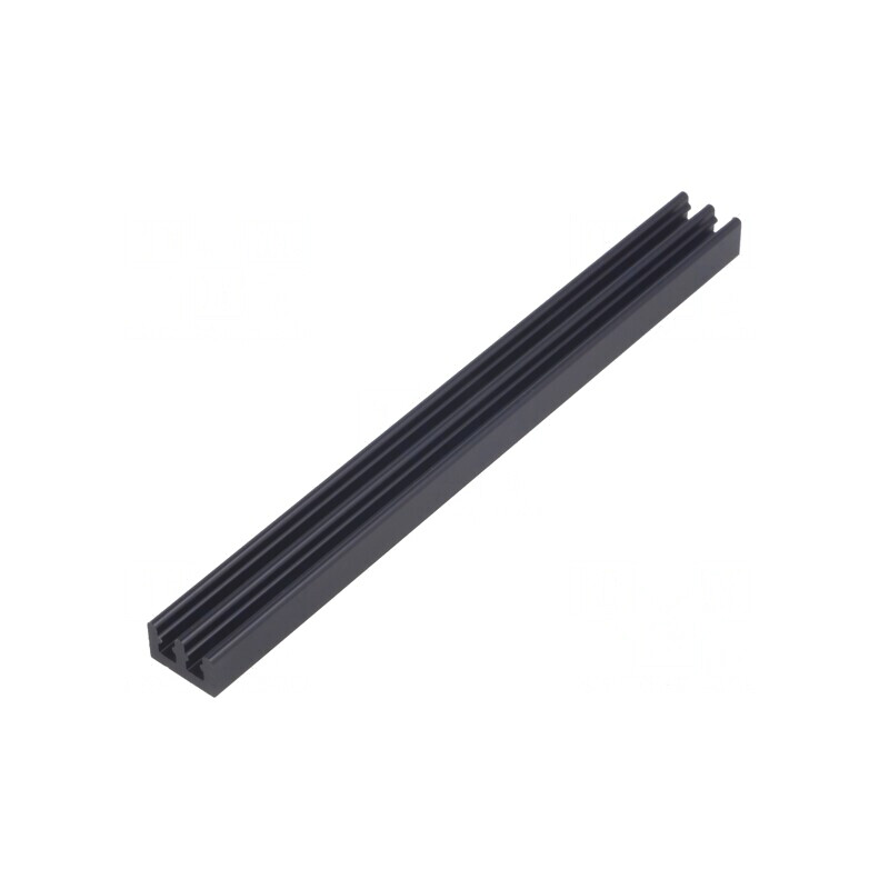 Radiator Extrudat cu Aripioare Negru 100x10x6mm | Electronic-mag.ro | Componente Electronice
