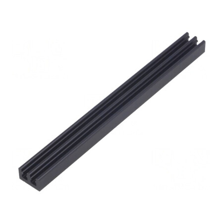 Radiator Extrudat cu Aripioare Negru 100x10x6mm | Electronic-mag.ro | Componente Electronice