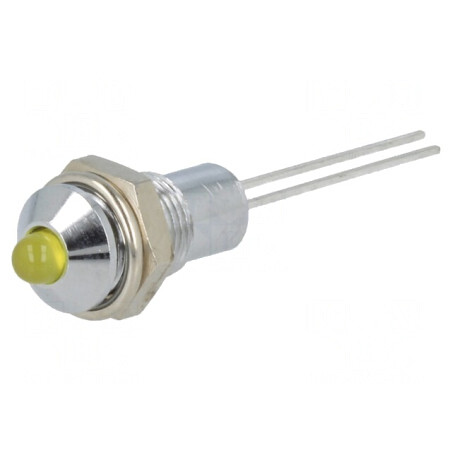 Lampă LED Galbenă Ø6,2mm IP40 pentru PCB | Electronic-mag.ro | Componente Electronice