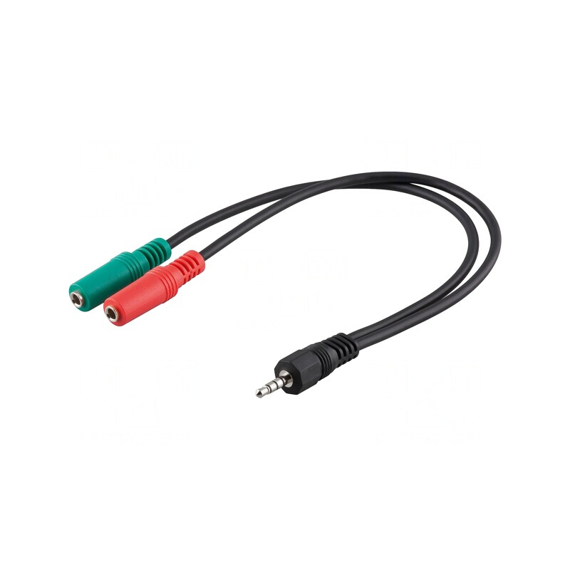 Cablu Audio Jack 3,5mm 3pin la 4pin 0,3m | Electronic-mag.ro | Componente Electronice Cablu Audio Jack 3,5mm 3pin la 4pin 0,3m | Electronic-mag.ro | Componente Electronice