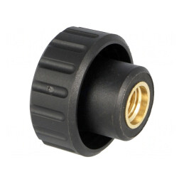 Buton Reglare Poliamidă Ø25mm M8x14mm H19mm | Electronic-mag.ro | Componente Electronice
