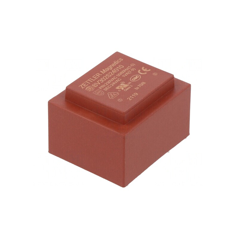 Transformator Încapsulat 1VA 230V 24V PCB | Electronic-mag.ro | Componente Electronice