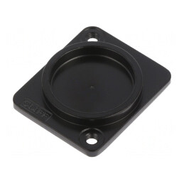 Capac de protecție neagră metalică XLR M3 3mm | Electronic-mag.ro | Componente Electronice