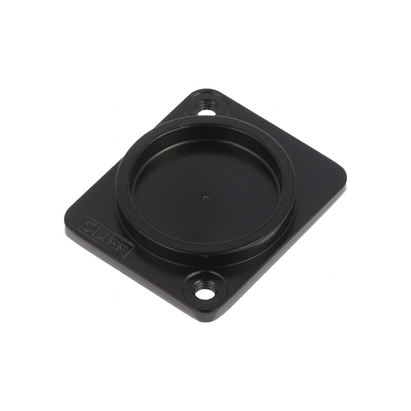 Capac de protecție neagră metalică XLR M3 3mm | Electronic-mag.ro | Componente Electronice