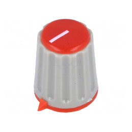 Buton rotativ cu indicator 6mm 15,3x18mm moletat | Electronic-mag.ro | Componente Electronice