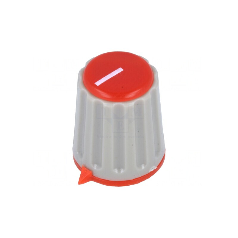 Buton rotativ cu indicator 6mm 15,3x18mm moletat | Electronic-mag.ro | Componente Electronice