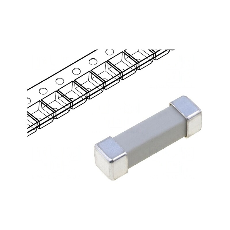 Siguranță Întârziere 2A 250V SMD Ceramică Argintată