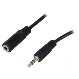 Cablu Audio Jack 3,5mm 3m Negru | Electronic-mag.ro | Componente Electronice