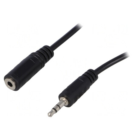 Cablu Audio Jack 3,5mm 3m Negru | Electronic-mag.ro | Componente Electronice