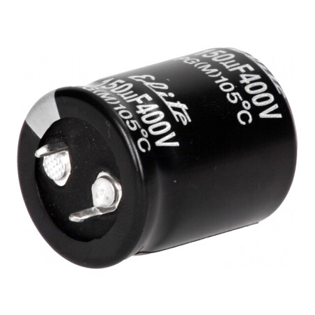 Condensator Electrolitic SNAP-IN 150uF 400V Ø25x31mm | Electronic-mag.ro | Componente Electronice
