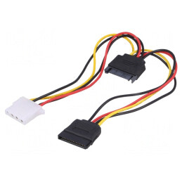 Cablu de Alimentare SATA Molex Mamă-Tată-Mamă | Electronic-mag.ro | Componente Electronice